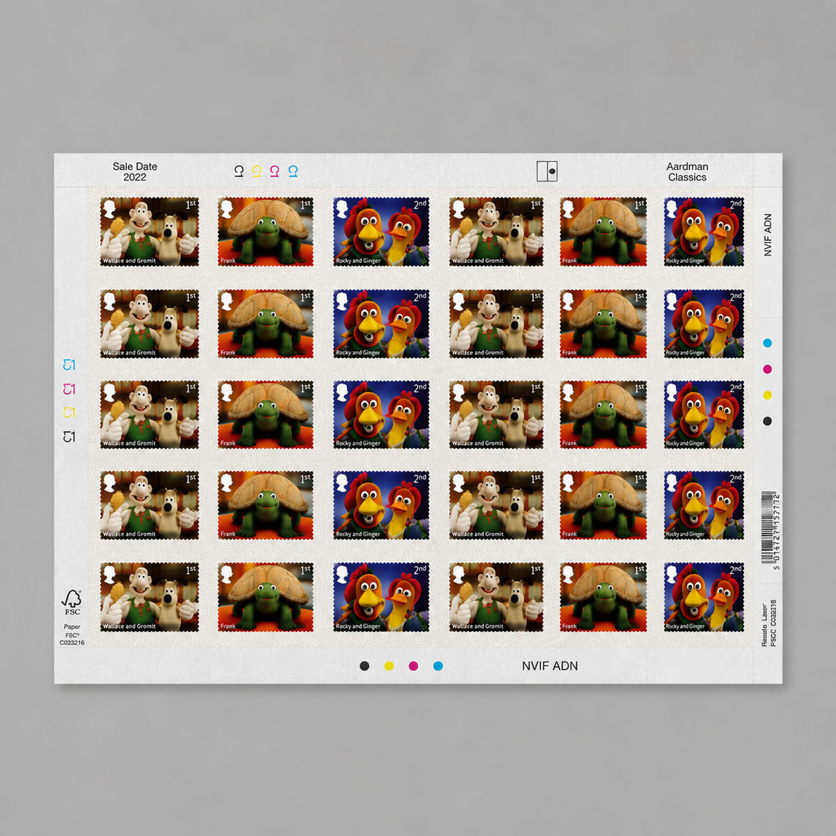 30 x Royal Mail 2nd Class Picture Stamps