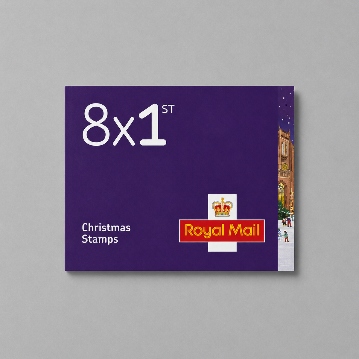 8 x Royal Mail 1st Class Christmas Stamps